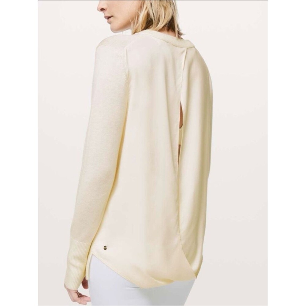 Lululemon Still At Ease Pullover Angel Wings Size 6